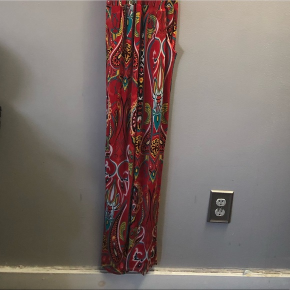 Orange Paisley Jumpsuit - Picture 3 of 5